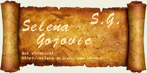 Selena Gojović vizit kartica